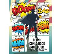 The Whodunit Creative Design Blank Comic Book Notebook (Tascabile)