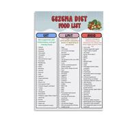 The Whole Body Food Map Poster Visual Guide to Nutrients for Skin and Vitality Motivational Canvas for Gym(Unframed,08X12inch(20X30cm))