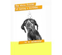 The Whole Pointer Having A Birthday... - Divertente biglietto di compleanno con animale