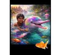 The Wild Collection: Magical Dolphin Spiritual Notebook: 120-Page Lined Composition Notebook with Inspiring Quotes, 8.25 x 11, Fantasy River Guardian Edition