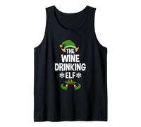 The Wine Drinking Elf Party Family Group Matching X-mas Canotta