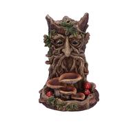 The Wisest Dryad Tree Spirit Green Man Backflow Incense Burner NUOVO