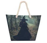 The Witch Dark Forests Tote Bag per donne uomini borsa a tracolla borsa da spiaggia borsa shopping con manico Hemprope