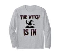 The Witch Is in Funny Halloween Maglia a Manica