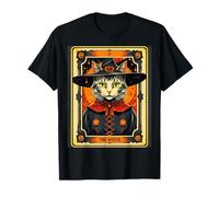 The Witch Kitten - Carta dei tarocchi Vintage, per Halloween Maglietta