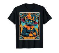 The Witch Kitten - Carta dei tarocchi Vintage, per Halloween Maglietta