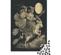 The Witch Rides A Capra at Night Jigsaw Puzzle 70x50cm/1000pcs Adulti Puzzle Gioco EduGattoivo Decorazioni Per La Casa