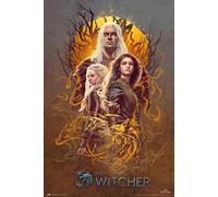 The Witcher 2 Geralt, Ciri, Yennefer Film Poster 61x91.5 CM 61x91.4cm Nuova
