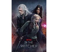 The Witcher 3 Geralt, Ciri, Yennefer Film Poster 61x91.5 CM 61x91.4cm Nuovo