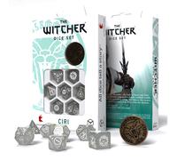 The Witcher Ciri Set Dadi RPG Poliedrici Misty White Q Workshop