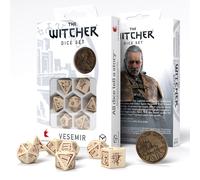 (33A) The Witcher Dice Set: Vesemir - The Old Wolf (7 + Coin) ACC NUOVO