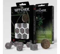 The Witcher Leshen Set Dadi 7 Poliedrici RPG + Moneta In Metallo Q-Workshop