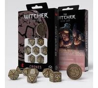 The Witcher Set di Dadi Crones- La Weavess E Moneta Gioco Ruolo Q-Workshop Nuovo