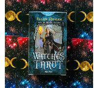 The WITCHES Tarot Mini Cards Deck llewellyn Ellen Dugan Esoterico Fortuna Nuovo