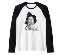 The Wizard of Oz Scarecrow Headshot Maglia con Maniche Raglan