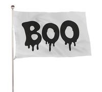 The Word BOO - Bandiera semplice da giardino, 9 x 1,5 m, decorazione per cortile, portico, prato, fattoria