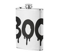 The Word Boo - Fiaschetta tascabile semplice da 237 ml, in acciaio inox, con bandierine per papà, testimone dello sposo, matrimonio, viaggi, campeggio