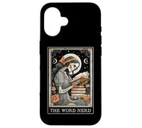 The Word Nerd Book Reader Reading Bookworm Tarocchi Carta Witchy Custodia per iPhone 16
