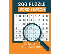 The Word Search Puzzle Book: Word Search Booke with 200 Puzzles, Large Print Challenging Puzzles for Stress Relief: Vocabulary Word Find Games with Various Themes for Men, Women and Senior