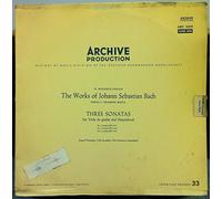 The Works of Johann Sebastian Bach Series 1: Chamber Music, Three Sonatas for Viola & Harpsichord