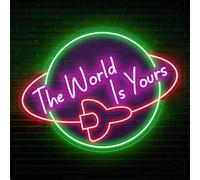 The World Is Yours Neon stanze da letto decorazioni per i bambini amanti della luce LED a mano al neon