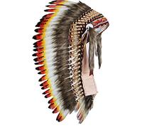 The World of Feathers PRONTO PER HALLOWEEN. Y01 Medium Tre colori piuma copricapo (91,4 cm di lunghezza).