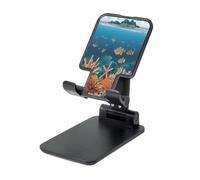 The World of Underwater Animals supporto per telefono, supporto regolabile da scrivania per iPhone, telefoni cellulari e tablet, portatile, design pieghevole
