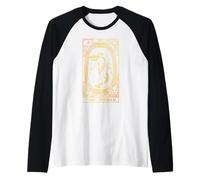 The World Vintage Tarocchi Mappa Il Mondo Maglia con Maniche Raglan