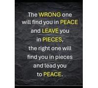 The wrong one will find you in peace ... NOTEBOOK