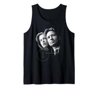 The X-Files Black And White Mulder And Scully Portrait TV Canotta