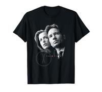 The X-Files Black And White Mulder And Scully Portrait TV Maglietta