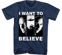The X-Files Voglio Credere Maggiori Skully Mulder Alieni UFO T-Shirt XF0002