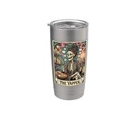 The YAPPER Chatty Skeleton Coffee Lover Tarocchi divertente talker Bicchiere termico in acciaio inox doppia parete