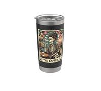 The YAPPER Chatty Skeleton Coffee Lover Tarocchi divertente talker Bicchiere termico in acciaio inox doppia parete