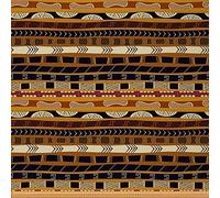 The Yard, tessuto a strisce esotiche per esterni, tessuto da tappezzeria a righe geometriche tribali africane per sedie, tessuto tradizionale etnico per progetti fai da te, 3 m, lunghezza 276 x