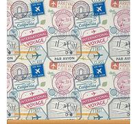 The Yard, tessuto da viaggio esotico da viaggio per sedie, passaporto e visti, tessuto impermeabile per esterni, 1 m, lunghezza 92 x larghezza 150 cm, colorato