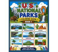 The Young Explorer's U.S. National Parks Coloring Book: Book 1
