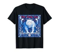 The Yule Cat Islandic Christmas Legend Dark Folklore Design Maglietta