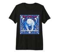 The Yule Cat Islandic Christmas Legend Dark Folklore Design Maglietta Premium