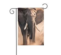 The YYHWHJDE African Elephant Picture dimensioni precise di questa bandiera da giardino è 30,5 x 45,7 cm, che è un rapporto dorato accuratamente progettato. Si adatta perfettamente alla stragrande