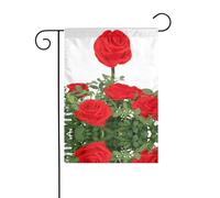 The YYHWHJDE Blooming roses Le dimensioni precise di questa bandiera da giardino sono 30,5 x 45,7 cm, che è un rapporto dorato accuratamente progettato. Si adatta perfettamente alla stragrande