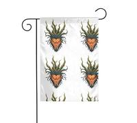The YYHWHJDE Il diavolo con i capelli come le radici degli alberi Immagine dimensioni precise di questa bandiera da giardino è di 30,5 x 45,7 cm, che è un rapporto dorato accuratamente progettato. Si