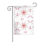 The YYHWHJDE Il fiore in erba e che gira Le dimensioni precise di questa bandiera da giardino sono 30,5 x 45,7 cm, che è un rapporto dorato accuratamente progettato. Si adatta perfettamente alla