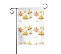 The YYHWHJDE La stella marina più bella Immagine dimensione precisa di questa bandiera da giardino è 30,5 x 45,7 cm, che è un rapporto dorato accuratamente progettato. Si adatta perfettamente alla
