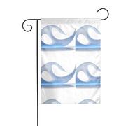 The YYHWHJDE Le onde del mare Dimensioni precise di questa bandiera da giardino è di 30,5 x 45,7 cm, che è un rapporto dorato accuratamente progettato. Si adatta perfettamente alla stragrande