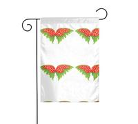 The YYHWHJDE Strawberry Butterfly Wings Immagine dimensioni precise di questa bandiera da giardino è 30,5 x 45,7 cm, che è un rapporto dorato accuratamente progettato. Si adatta perfettamente alla