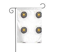 The YYHWHJDE The Shining Sun Le dimensioni precise di questa bandiera da giardino sono 30,5 x 45,7 cm, che è un rapporto dorato accuratamente progettato. Si adatta perfettamente alla stragrande