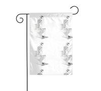 The YYHWHJDE The Thinker on the Toilet Picture dimensioni precise di questa bandiera da giardino è 30,5 x 45,7 cm, che è un rapporto dorato accuratamente progettato. Si adatta perfettamente alla