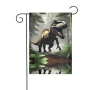 The YYHWHJDE Wandering Dinosaur Picture dimensioni precise di questa bandiera da giardino è 30,5 x 45,7 cm, che è un rapporto dorato accuratamente progettato. Si adatta perfettamente alla stragrande