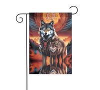 The YYHWHJDE Wolf Totem With Fire Picture dimensioni precise di questa bandiera da giardino è 30,5 x 45,7 cm, che è un rapporto dorato accuratamente progettato. Si adatta perfettamente alla stragrande